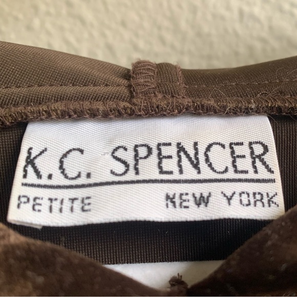 Vintage long sleeve velour dress with kangaroo pocket + drawstring hoodie - Picture 9 of 13